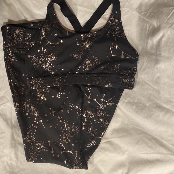 2 PC DSG Aspire Foil Constellation Sports Bra Performance Tights Girls 16 - Picture 11 of 11